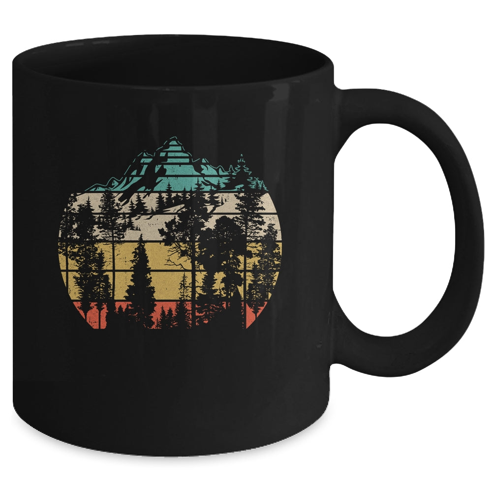 Wildlife Trees Outdoors Nature Retro Forest Mug | teecentury