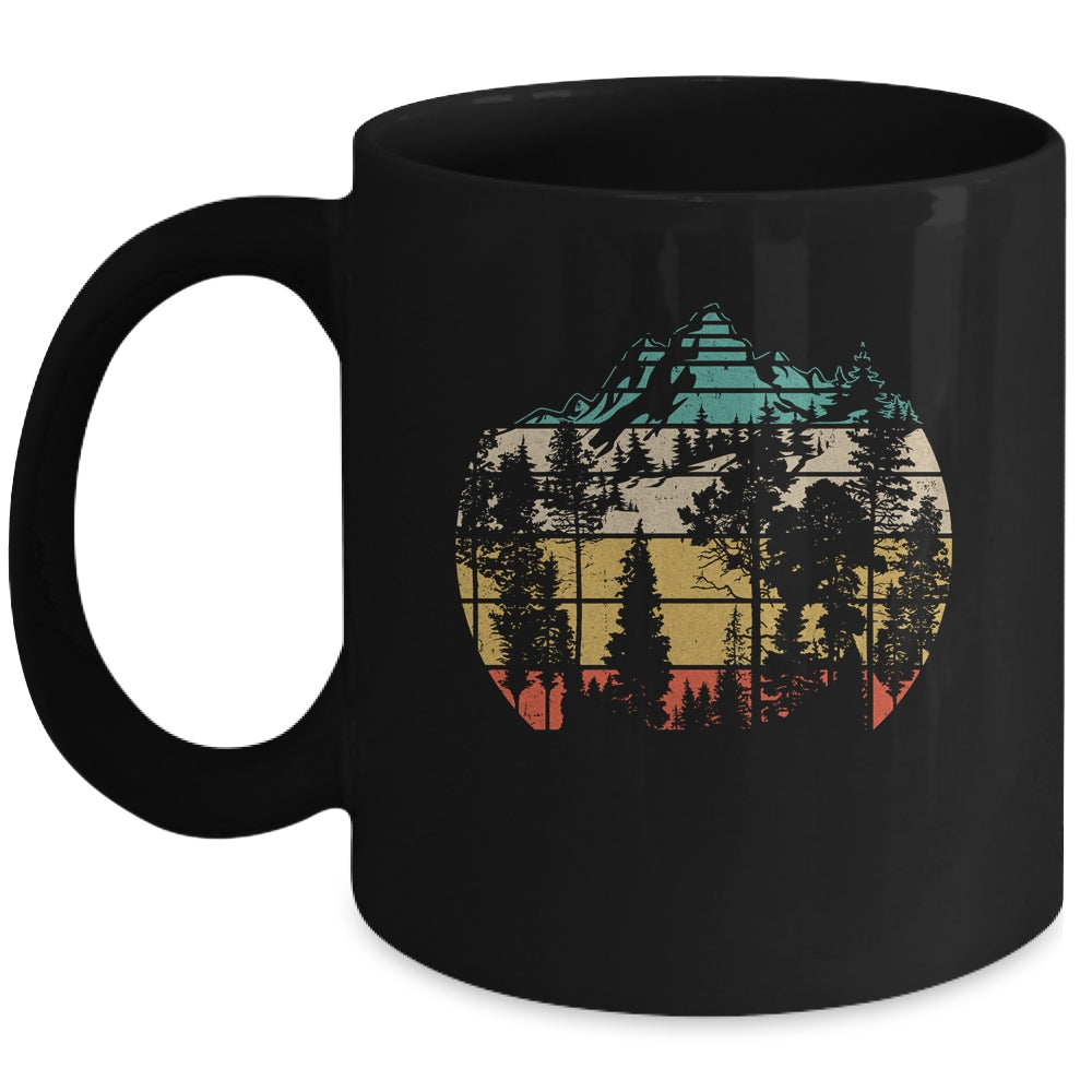 Wildlife Trees Outdoors Nature Retro Forest Mug | teecentury