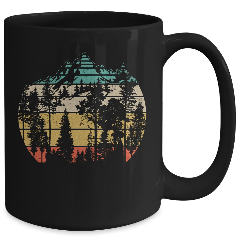 Wildlife Trees Outdoors Nature Retro Forest Mug | teecentury