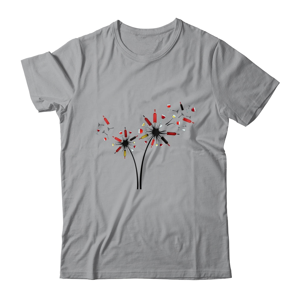 Wine Dandelion Drinking Wine Rose For Wine Lovers Rose Lover T-Shirt & Tank Top | Teecentury.com