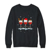 Wine Glass Christmas Santa Hat Reindeer Funny Christmas Gift T-Shirt & Sweatshirt | Teecentury.com