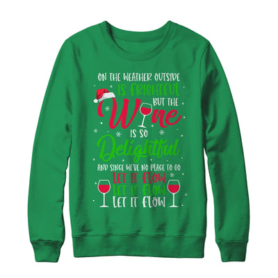 Wine Is So Delightful Ugly Christmas Sweater T-Shirt & Sweatshirt | Teecentury.com