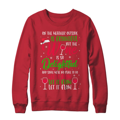 Wine Is So Delightful Ugly Christmas Sweater T-Shirt & Sweatshirt | Teecentury.com