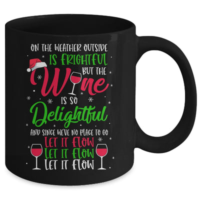 Wine Is So Delightful Ugly Christmas Sweater Mug Coffee Mug | Teecentury.com