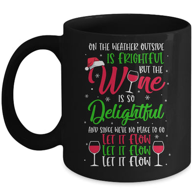 Wine Is So Delightful Ugly Christmas Sweater Mug Coffee Mug | Teecentury.com