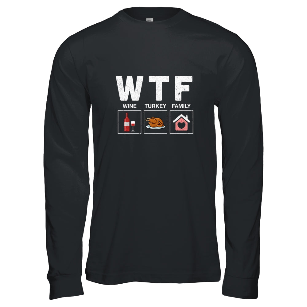 Wine Turkey Family Thanksgiving T-Shirt & Long Sleeve | Teecentury.com