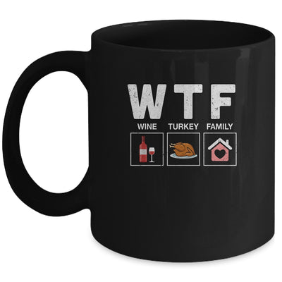Wine Turkey Family Thanksgiving Mug Coffee Mug | Teecentury.com