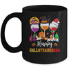 Wines Glass Thanksgiving Funny Happy Hallothanksmas Mug | teecentury
