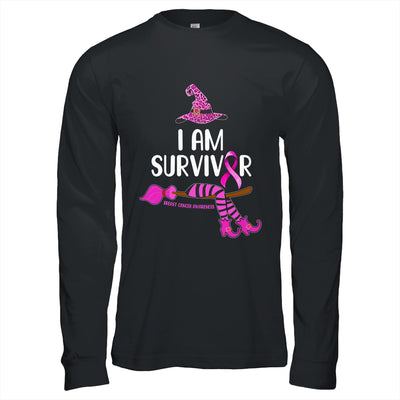 Witch I'm Survivor Breast Cancer Leopard Pink Ribbon Gifts T-Shirt & Hoodie | Teecentury.com