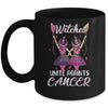 Witches Unite Against Breast Cancer Wear Pink Halloween Mug Coffee Mug | Teecentury.com