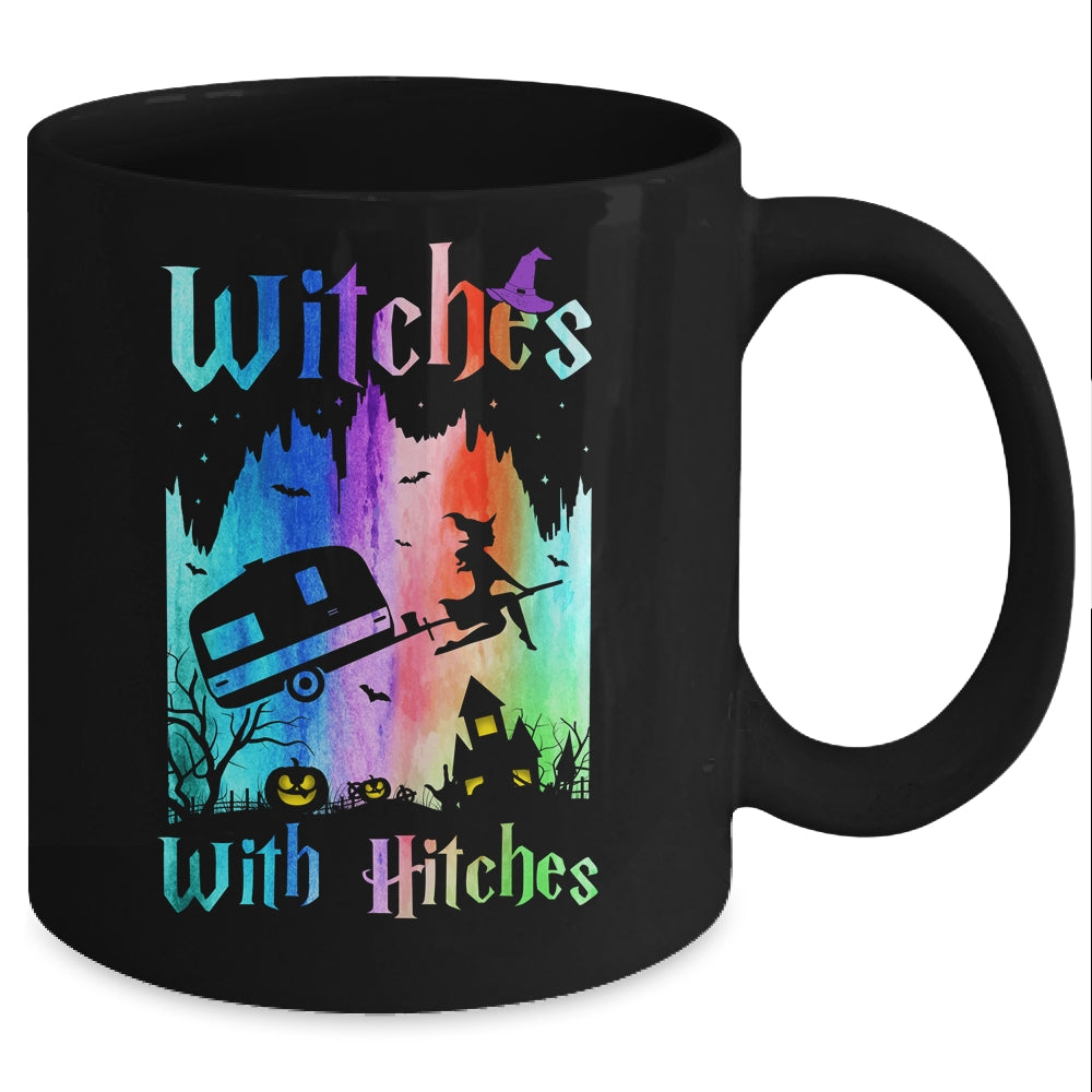 Witches With Hitches Halloween Camping Mug Coffee Mug | Teecentury.com