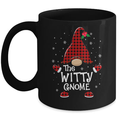 Witty Gnome Buffalo Plaid Matching Christmas Pajama Gift Mug Coffee Mug | Teecentury.com