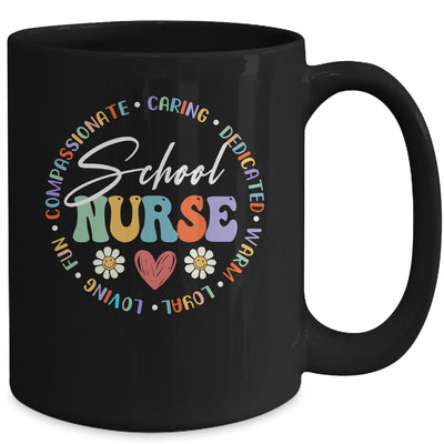 Womens Love Heart Rn Nursing School Nurse Graduation Mug | teecentury