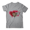 Womens Love Heart Valentines Day Buffalo Leopard Printed T-Shirt & Tank Top | Teecentury.com