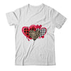 Womens Love Heart Valentines Day Buffalo Leopard Printed T-Shirt & Tank Top | Teecentury.com