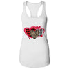 Womens Love Heart Valentines Day Buffalo Leopard Printed T-Shirt & Tank Top | Teecentury.com