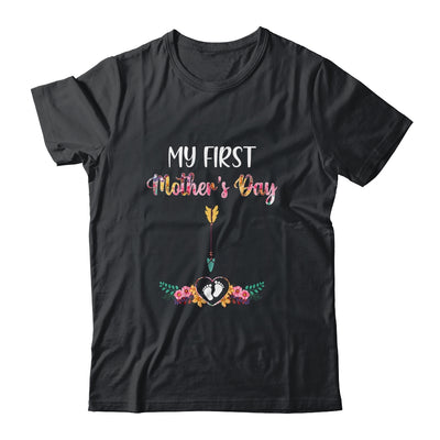 Womens My First Mothers Day Pregnancy Announcement T-Shirt & Tank Top | Teecentury.com