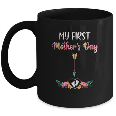 Womens My First Mothers Day Pregnancy Announcement Mug Coffee Mug | Teecentury.com