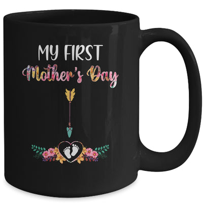 Womens My First Mothers Day Pregnancy Announcement Mug Coffee Mug | Teecentury.com