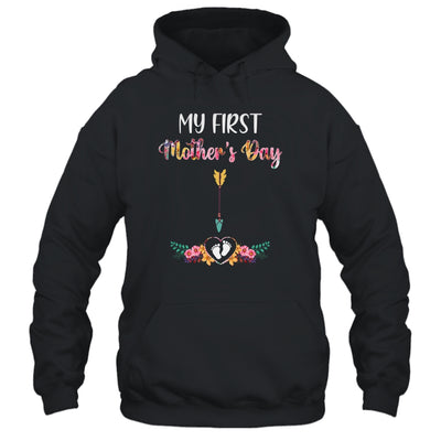 Womens My First Mothers Day Pregnancy Announcement T-Shirt & Tank Top | Teecentury.com
