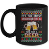 Wonderful Time For A Beer Ugly Christmas Xmas Mug Coffee Mug | Teecentury.com