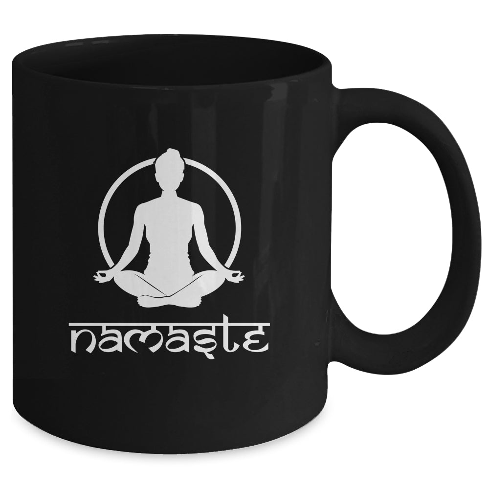 Workout Yoga Namaste Yoga Fitness Mug | teecentury