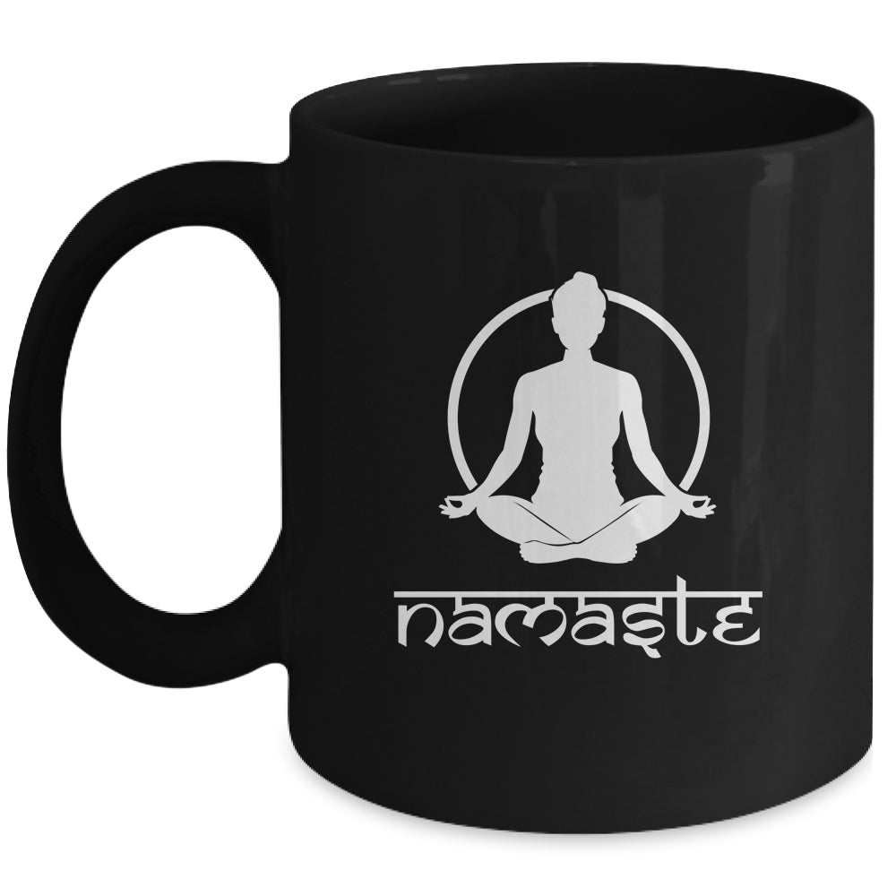 Workout Yoga Namaste Yoga Fitness Mug | teecentury