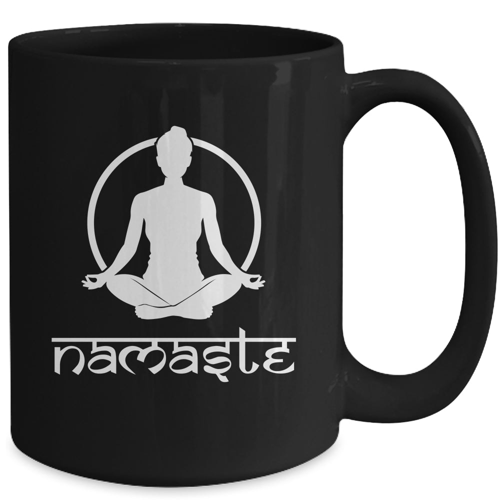 Workout Yoga Namaste Yoga Fitness Mug | teecentury