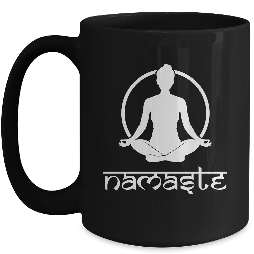 Workout Yoga Namaste Yoga Fitness Mug | teecentury