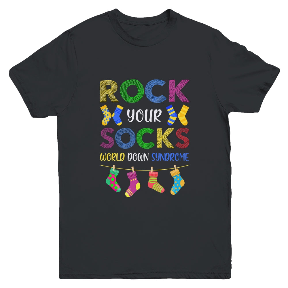 World Down Syndrome Day Awareness Rock Your Socks Youth Youth Shirt | Teecentury.com