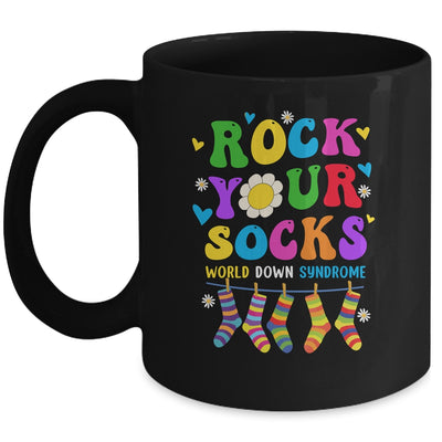 World Down Syndrome Day Rock Your Socks Awareness Groovy Mug | teecentury