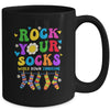 World Down Syndrome Day Rock Your Socks Awareness Groovy Mug | teecentury