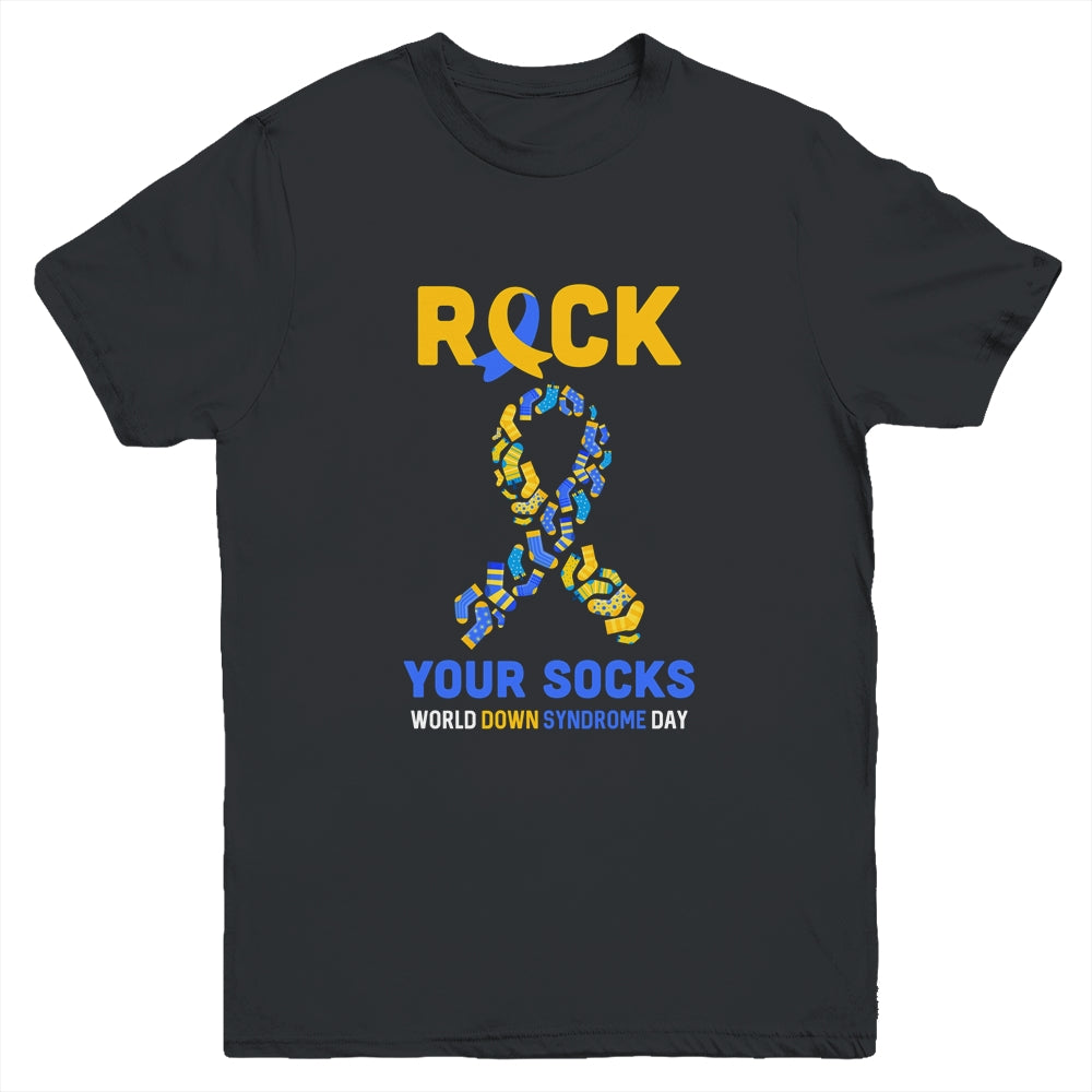 World Down Syndrome Day Rock Your Socks Awareness Youth Youth Shirt | Teecentury.com