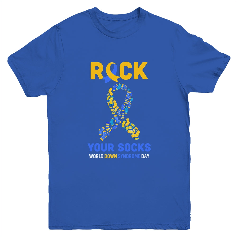 World Down Syndrome Day Rock Your Socks Awareness Youth Youth Shirt | Teecentury.com