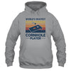 World's Okayest Cornhole Player Funny Dad Vintage T-Shirt & Hoodie | Teecentury.com