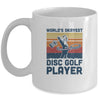 Worlds Okayest Disc Golf Player Funny Frisbee Golfing Gift Mug Coffee Mug | Teecentury.com