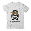 Wrestling Mom Women Leopard Messy Bun Glasses Shirt & Tank Top | teecentury