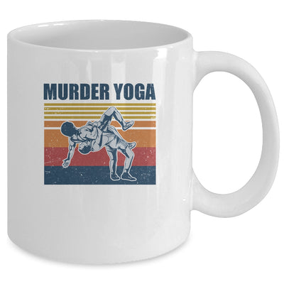 Wrestling Murder Yoga Funny Gift Mug Coffee Mug | Teecentury.com