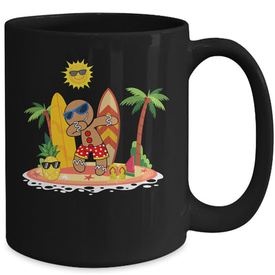 Xmas Beach Boy Dabbing Gingerbread Man Christmas In July Mug Coffee Mug | Teecentury.com