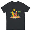 Xmas Beach Boy Dabbing Gingerbread Man Christmas In July Youth Youth Shirt | Teecentury.com