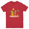 Xmas Beach Boy Dabbing Gingerbread Man Christmas In July Youth Youth Shirt | Teecentury.com