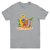 Xmas Beach Boy Dabbing Gingerbread Man Christmas In July Youth Youth Shirt | Teecentury.com