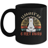 Yoga Meditating Llamastay Llama Social Distancing Quarantine Mug Coffee Mug | Teecentury.com