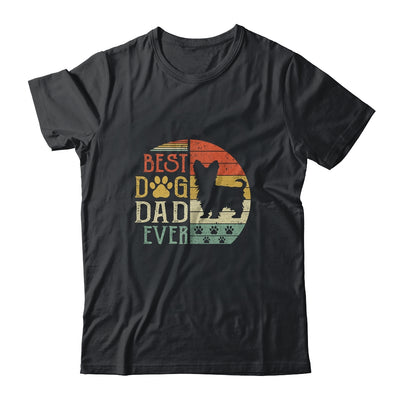 Yorkie Best Dog Dad Ever Vintage Father's Day Retro T-Shirt & Hoodie | Teecentury.com