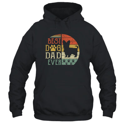 Yorkie Best Dog Dad Ever Vintage Father's Day Retro T-Shirt & Hoodie | Teecentury.com