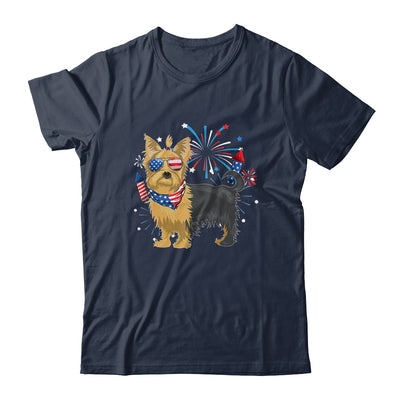 Yorkie Dog American USA Flag 4th of July Men women Lover Shirt & Tank Top | teecentury