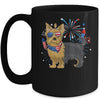 Yorkie Dog American USA Flag 4th of July Men women Lover Mug | teecentury