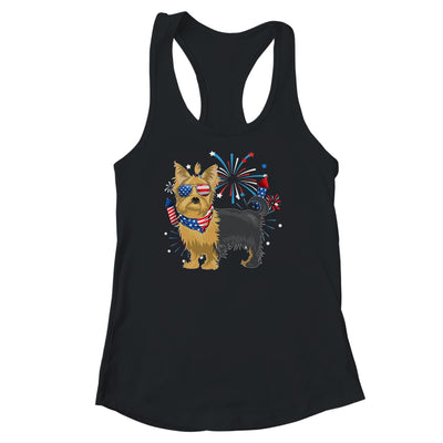 Yorkie Dog American USA Flag 4th of July Men women Lover Shirt & Tank Top | teecentury