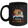 Yorkie HalloThanksMas Halloween Thanksgiving Christmas Mug | teecentury