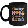 You Are More Than A Test Score Teacher Testing Day Groovy Mug | teecentury